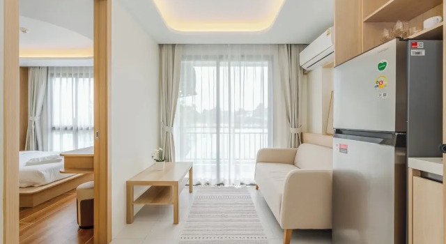 1BR with Infinity Pool Gym Rooftop C190, Забронировать Апартаменты/квартира Камала остров Пхукет