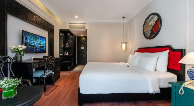 Двухместный номер Senior Deluxe с балконом и с видом на бассейн Hadana Boutique Resort Hoi An