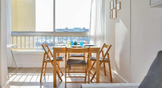 Студия Studio Carnon loggia au soleil et la mer à 2 pas