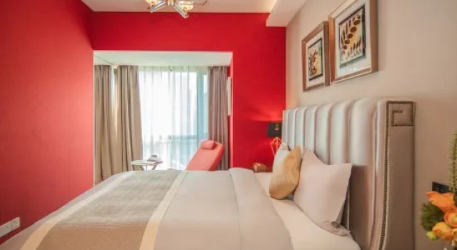 Двухместный люкс с видом на море Mulliner Beluga House (Qingdao The Mixc Aofan Wusi Square)