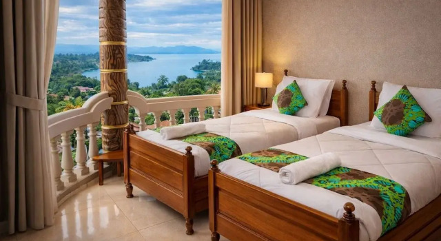 Двухместный номер Standard с балконом и с видом на озеро Kivu Go-Lax Resort