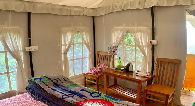 Двухместный люкс c 1 комнатой Moksham Himalayan Campsite Pangot