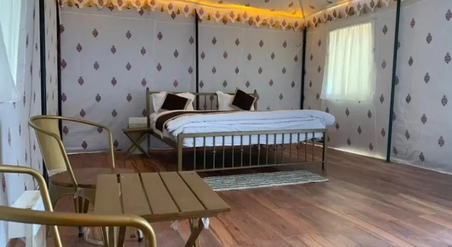 Тент с балконом и с видом на сад Shrigo Resort Jawai