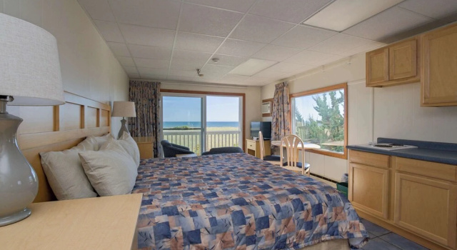 Двухместная студия oceanfront Kebek 3 Oceanside Motel
