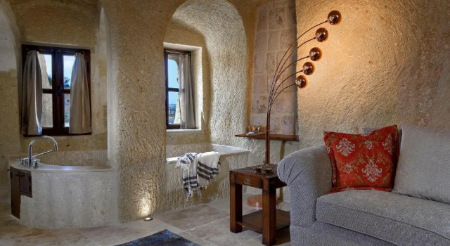 Люкс с видом на сад Seraphim Cave Suites & SPA