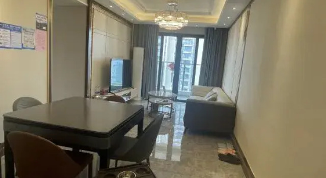 Люкс с 3 комнатами с видом на сад Fandishi International Apartment (Zhongshan Cuiheng New District Planning Hall Hengda Yuelongwan)