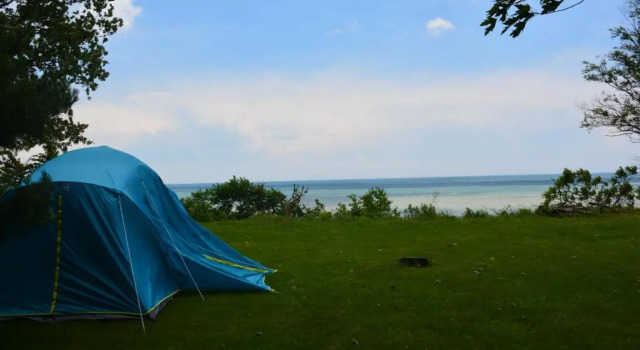 Коттедж с 3 комнатами Birds Point Cottage on a Cliff facing Lake Erie.