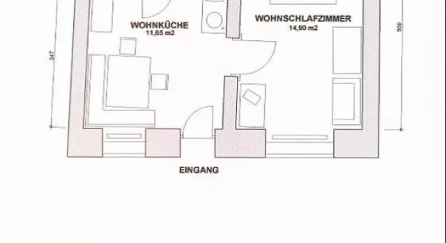 Шале c 1 комнатой Siebenbrüderhof