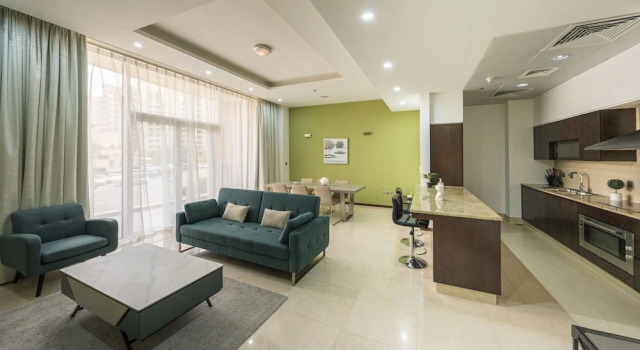 Апартаменты Luxury Modern beachfront 1BR apartment