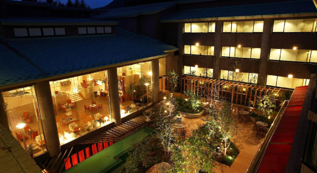 Кровать в общем номере Hotel Cypress Karuizawa