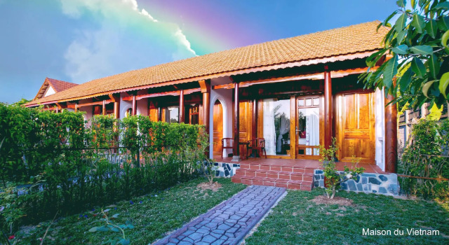 Семейный номер Deluxe с видом на сад Maison Du VietNam Resort & Spa