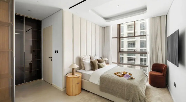 Upscale 3BR Maid Near Dubai Mall, Забронировать Апартаменты/квартира Апартаменты Эмирата Дубая, рядом с Green Planet Dubai, Апартаменты/квартира