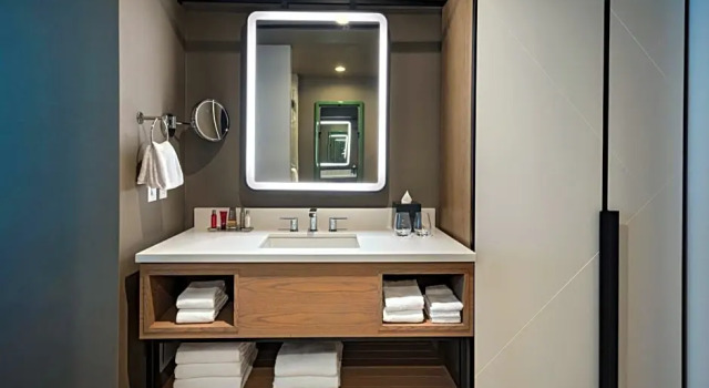 Четырёхместный номер Standard с красивым видом из окна Austin Marriott Downtown