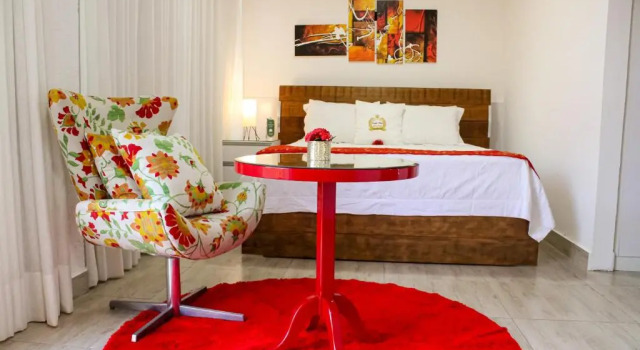 Трёхместный номер Standard с видом на озеро Hotel Boutique Coração Aberto