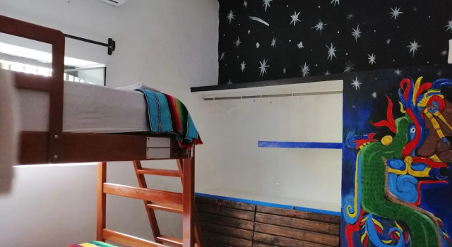 Кровать в общем номере Hostel Casa Xtakay