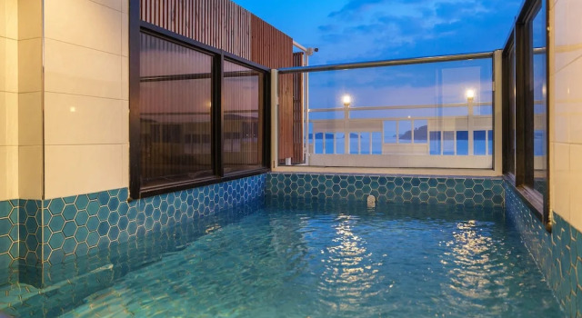 Вилла с 2 комнатами с видом на океан Yeosu Jangsuri Poolvilla&Spa Pension