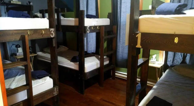 Кровать в общем номере Wanderer's Inn Backpackers Hostel