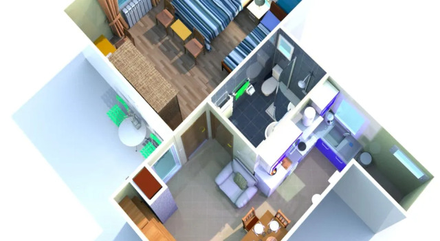 Апартаменты c 1 комнатой Apartments Cerin