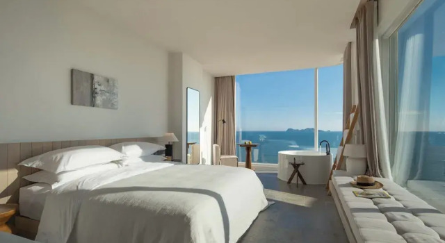 Семейный номер Standard с балконом Miyue Santorini Seaview Resort Hotel