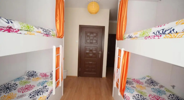 Кровать в общем номере Deeps Hostel Eskişehir
