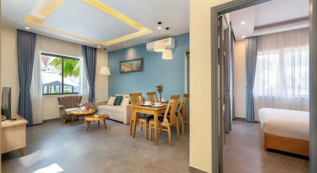 Апартаменты с 2 комнатами с видом на бассейн Full Moon Apartments & Villa - Hoi An