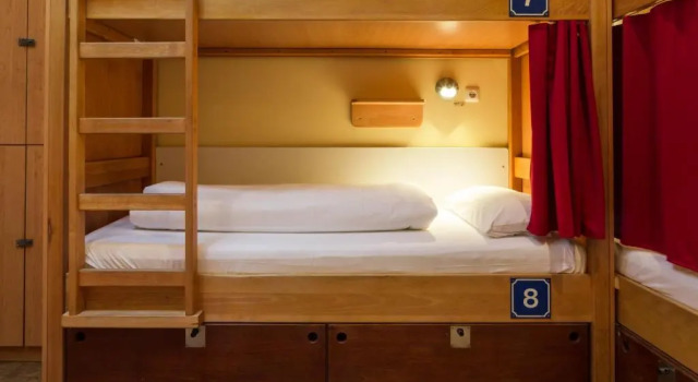 Кровать в общем номере Euro Youth Hotel Munich