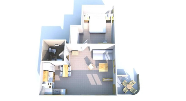 Апартаменты c 1 комнатой с частичным видом на море Avra Apartments