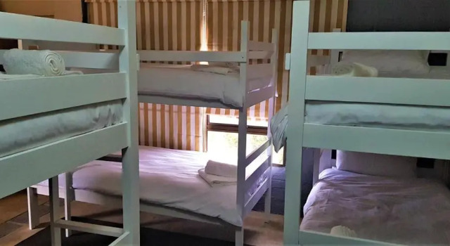Кровать в общем номере Pili Pili Beach Cabanas