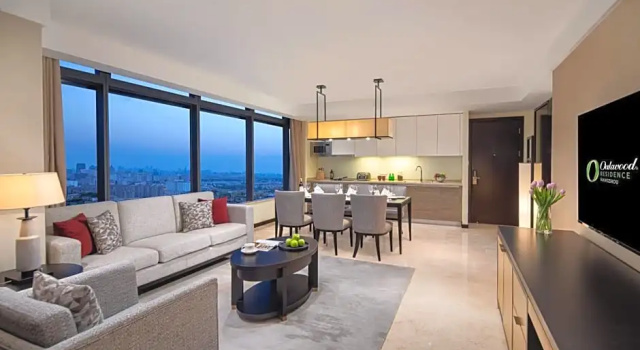 Люкс Oakwood Residence Hangzhou - Close to Westlake and Yellow Dragon Stadium