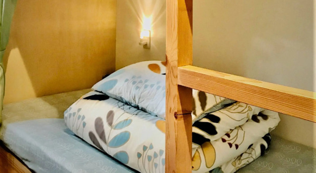 Кровать в общем номере Hostel Mt. Fuji - FUKUYA