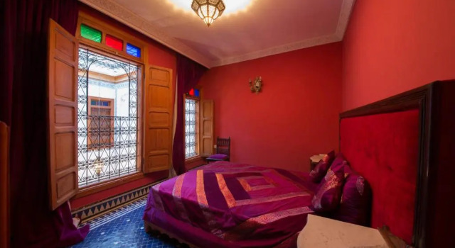Camera Standard con vista sul giardino Riad Scalia Traditional Guesthouse Fes Morocco