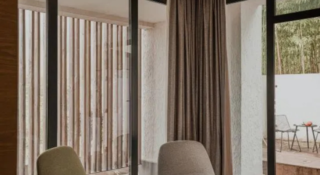 Двухместный люкс с видом на внутренний двор Translation: Tingjian · Moganshan | Forest Oxygen Private Hot Spring Resort Homestay