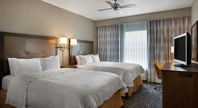 Четырёхместный люкс c 1 комнатой Hampton Inn & Suites Charlotte/Pineville