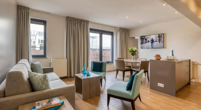 Апартаменты с 2 комнатами Citadines Toison dOr Brussels