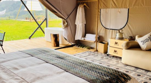 Место под палатку с видом на закат Liping Zhaoxing Sunset Valley Campground