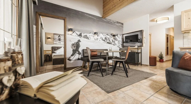 Кровать в общем номере Montana Hochfügen