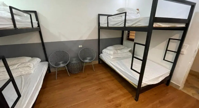 Кровать в общем номере Flaco Hostel Sapa