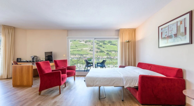 Семейный номер Standard с балконом Hôtel des Bains de Saillon