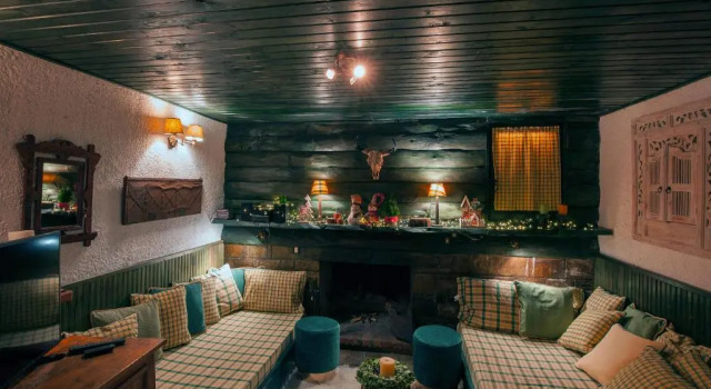 Шале c 1 комнатой Dandy Villas Agoriani - Chalet Erato - Fireplace