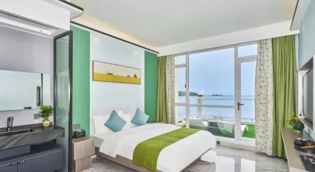 Семейный люкс с видом на море Xiachuan Island Manqianyu sea view Hotel