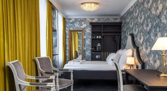 Standardní Dvoulůžkový s manželskou postelí pokoj Thon Hotel Sandven