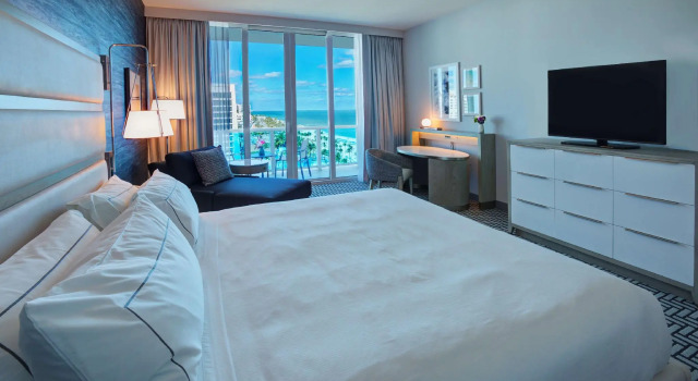 Двухместный номер с балконом и с видом на океан Hotel Maren Fort Lauderdale Beach, Curio Collection By Hilton