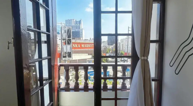 Двухместный номер Standard с балконом и с красивым видом из окна Hostel Prada