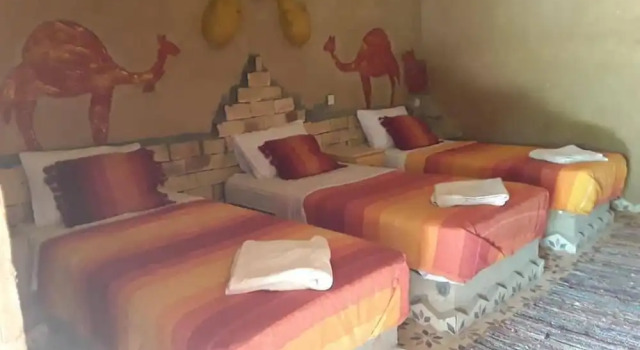 Трёхместный номер Comfort с 3 комнатами с видом на сад Hôtel Camping La Liberté