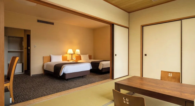 Двухместный номер Japanese-Western-Style KAMENOI HOTEL Ome