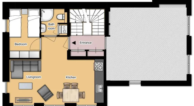 Апартаменты c 1 комнатой Stayci Serviced Apartments Central Station