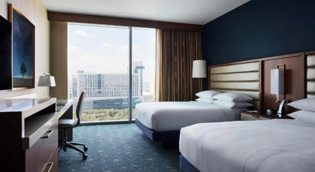 Двухместный номер Standard с красивым видом из окна Marriott Marquis Houston
