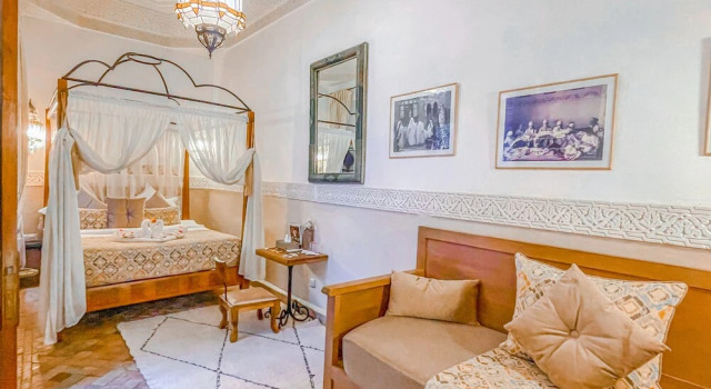 Junior suite doppia con vista sul cortile Riad Melhoun & Spa