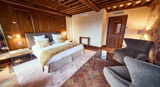 Двухместный номер Deluxe с видом на сад Relais Bernard Loiseau
