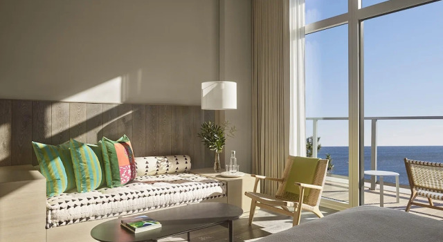 Номер Standard Пентхаус с балконом и с видом на океан Asbury Ocean Club Hotel